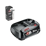 Bosch Batterie de Rechange 18 Volts (2,5 Ah, Compatible avec Tous Les appareils du système écologique Bosch Home & Garden 18 Volts) 2.5 Ah 18V | 1x batterie 2.5 Ah 18V