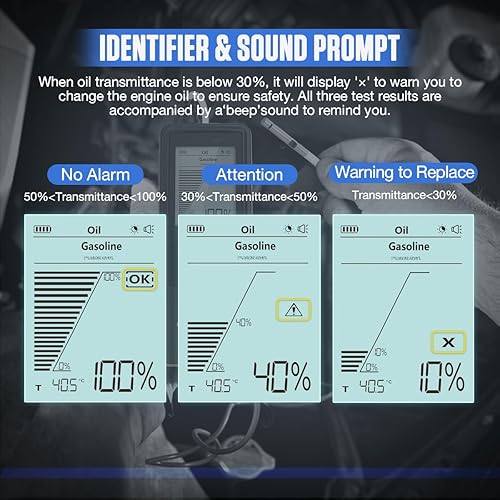Miniatura 4 de Probador de aceite de motor de gasolina y diésel, probador de calidad de aceite de motor diésel, detector de analizador, herramienta de diagnóstico