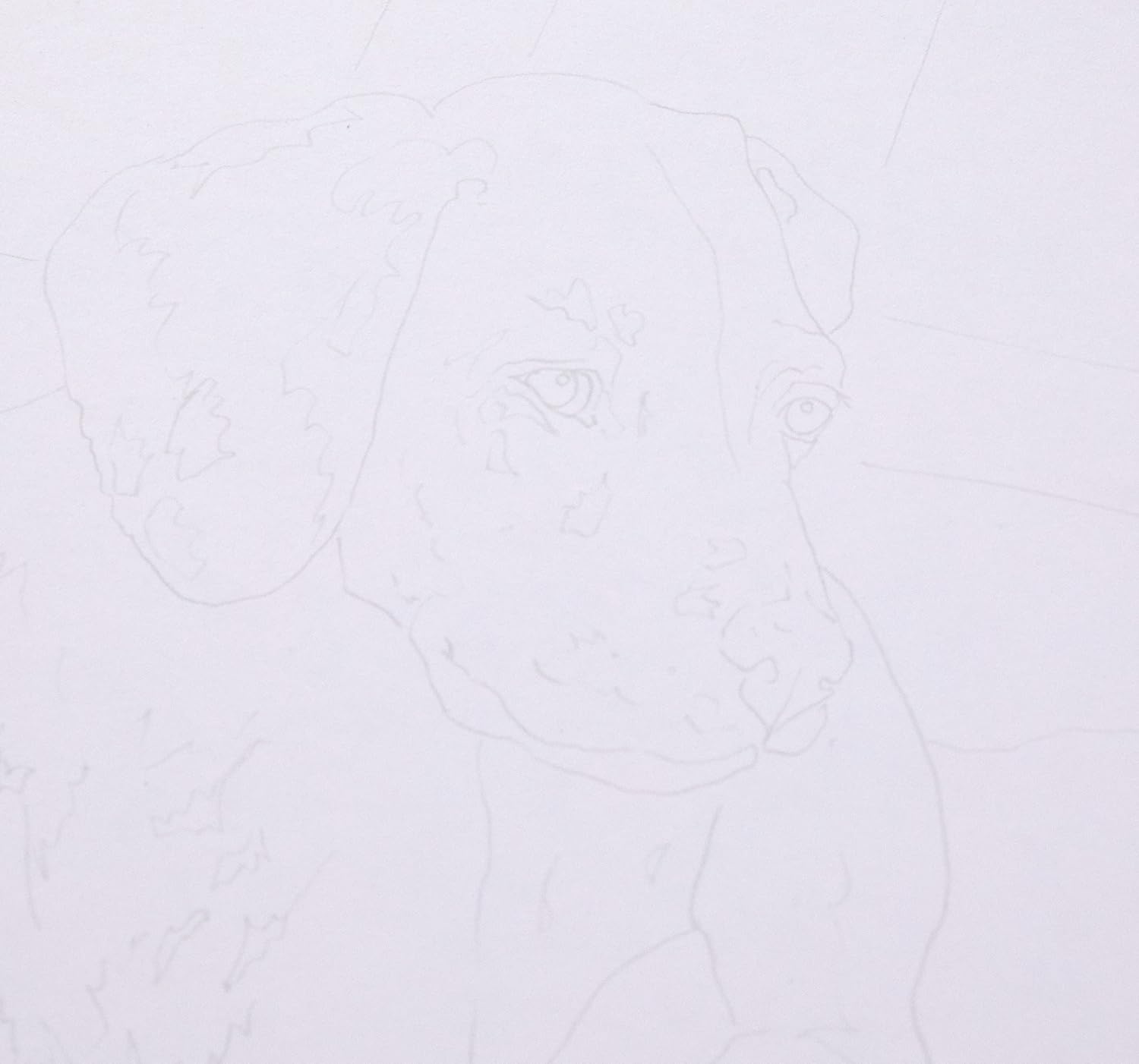 Royal Brush Sketching Made Easy Kit 9"X12"-Dalmation Pup, Grey - Image 4