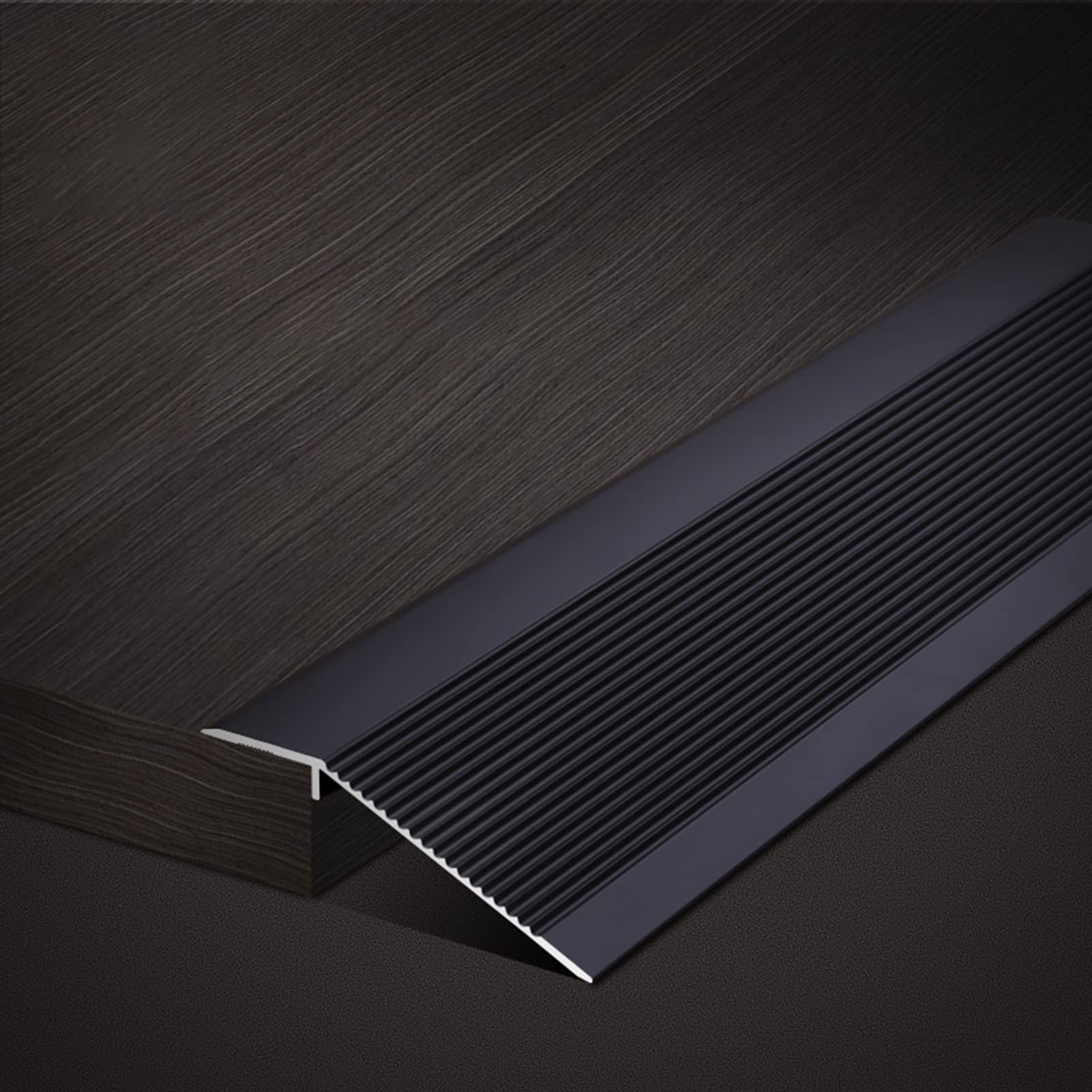 Buy Metal Thresholds Ramp for Wood to Vinyl/Tile to Carpet, Wide Fluted