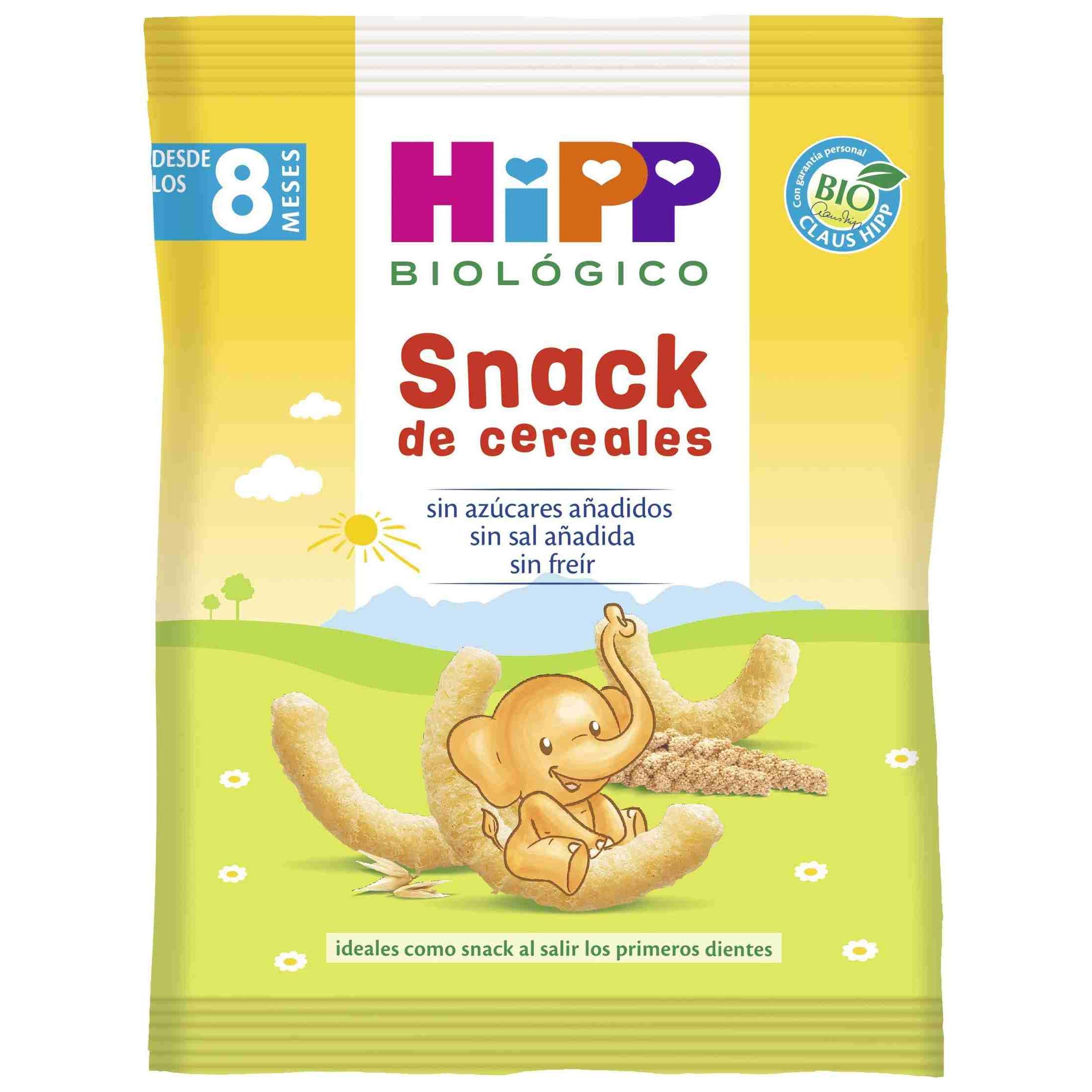 HiPP Biológico - Snack de Cereales BIO - 30 g - Mijo, Maíz y Arroz - Ingredientes de Producción Ecológica - Sin Azúcar - Sin Freír - A Partir de 8 Meses