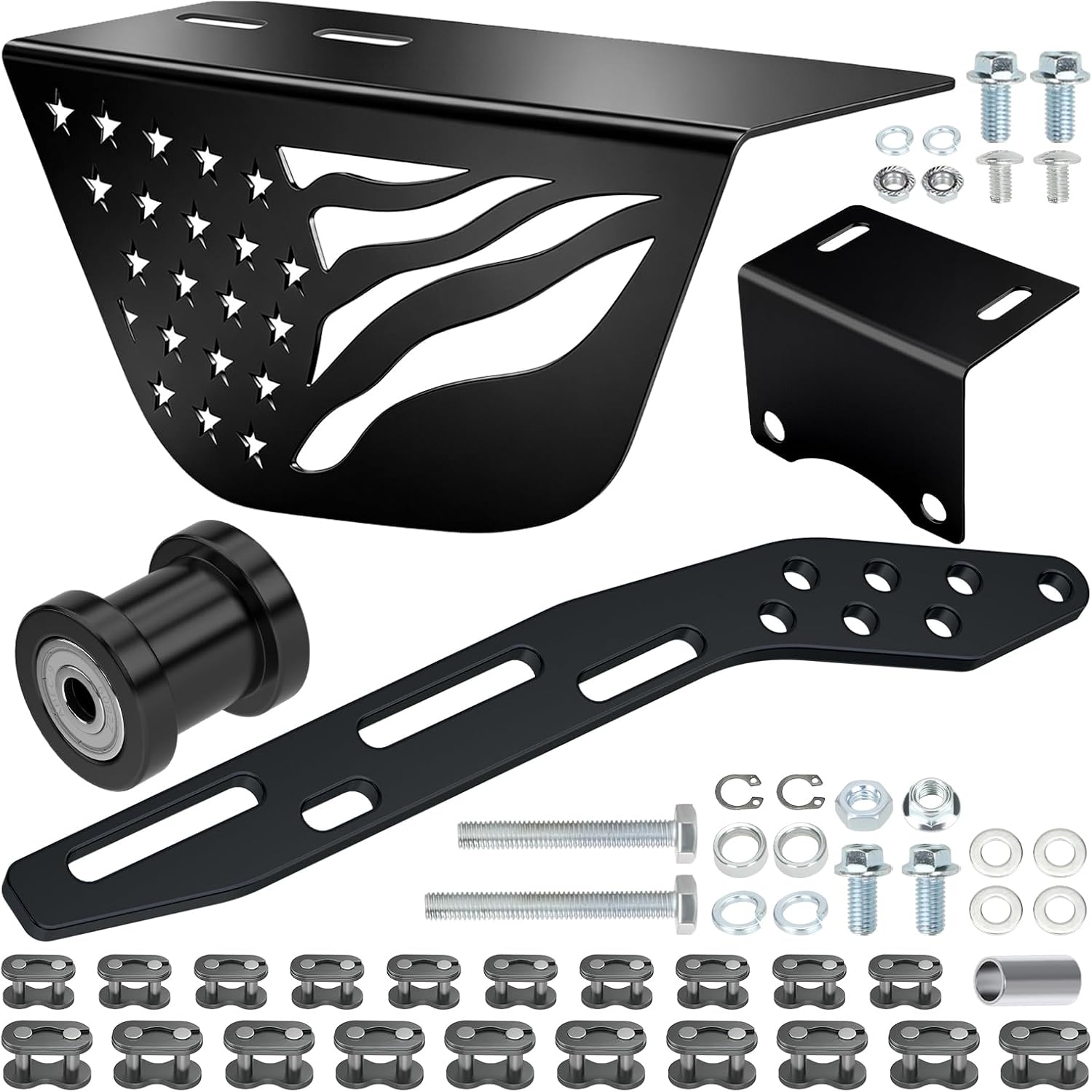 Mini Bike Clutch Cover Chain Guard Chain Tensioner Adjuster Bracket Replacement for Predator 212 196cc 224cc 79cc Coleman CT200U CT200U-EX BT200X CT100U CC100X Baja DB30 Parts