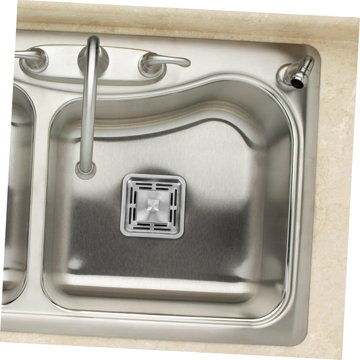Square Kitchen Garbage Disposal Plug Food Waste Stopper for Sink Sturdy Design Compatible Most Models