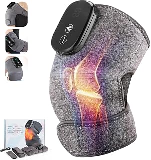 3-in-1 Knee Shoulder Massager for Pain Relief and Circulation,Cordless Shoulder Heating Pad with Vibration Massage for Arthritis, Muscle Aches in Shoulders, Elbows, Knees (1Pc)