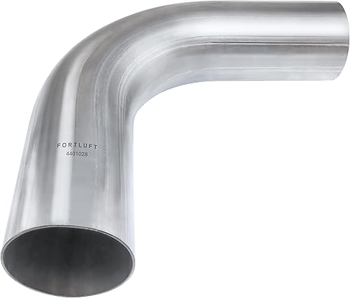 Vista 47 de Fortluft Tubo de escape universal curvo y codo, de acero inoxidable, recto, 2.00 pulgadas/50.8 mm