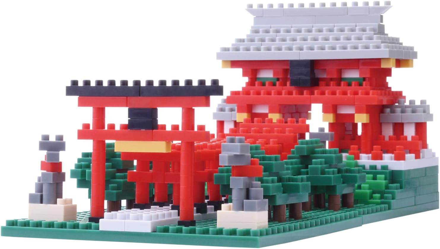 Kawada NanoBlock - NBH-108 - Inari Shrine Micro Block Sights to See Puzzle (530 Piece)