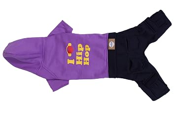 Choostix I Love Hip-hop Winter Onesie, Purple (Size 16)