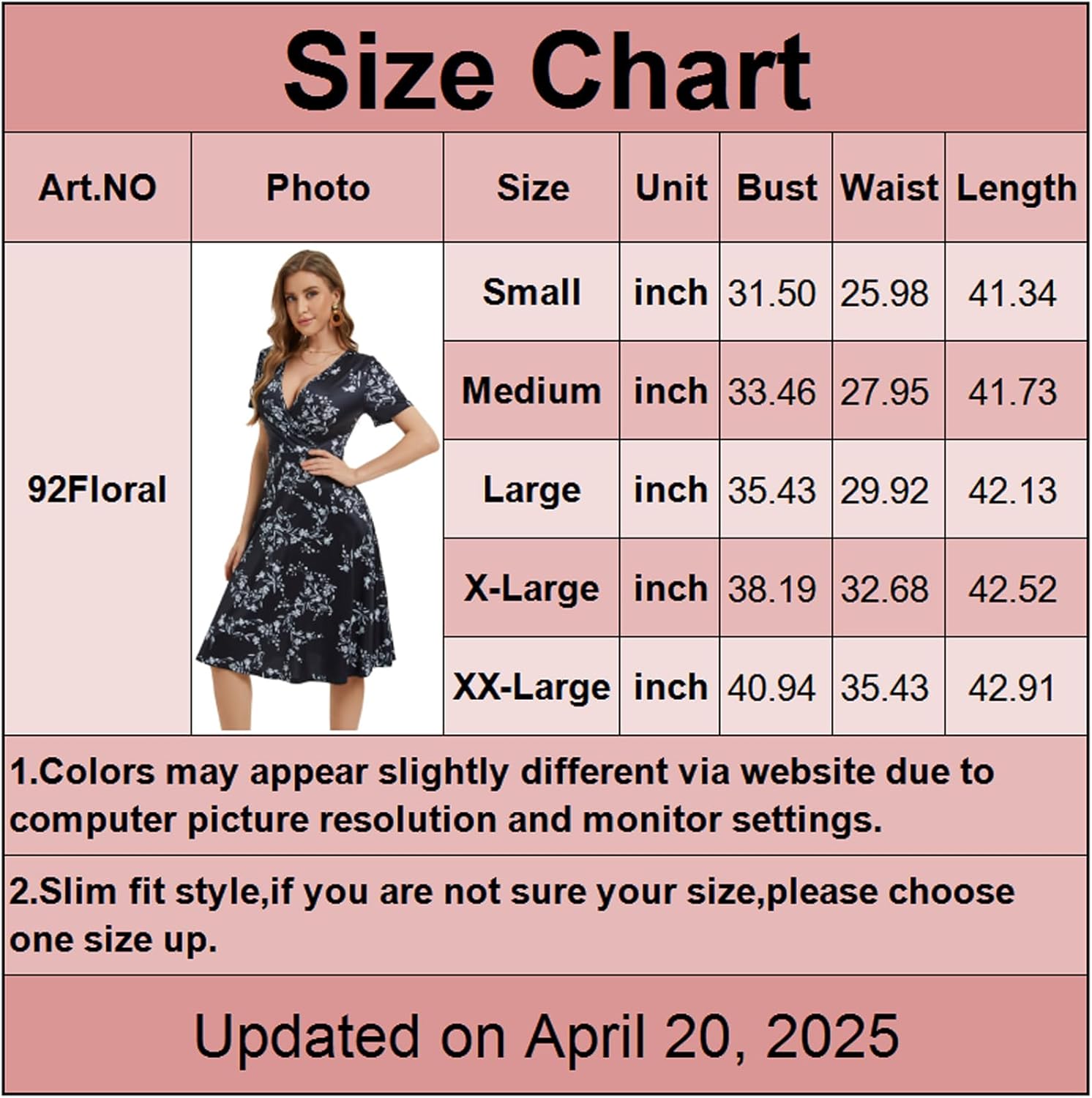 Women's Summer Wrap V Neck Casual Dresses Short Sleeve Floral A-Line Midi Sundress - Image 4