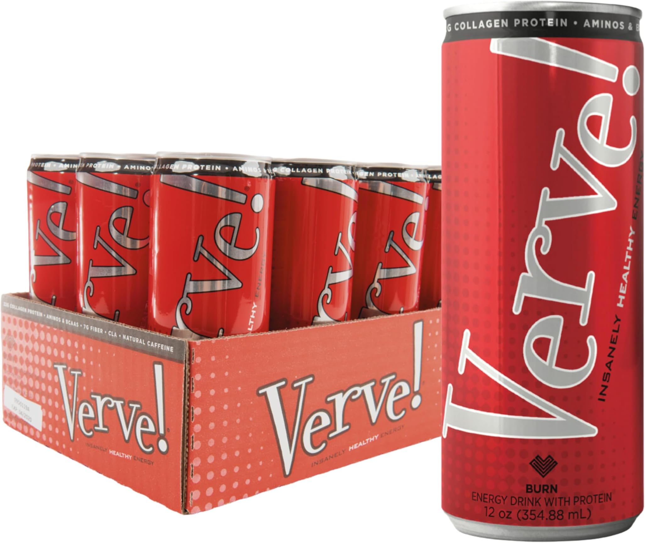 Verve Bode Burn Insanely Healthy Energy 12 oz cans