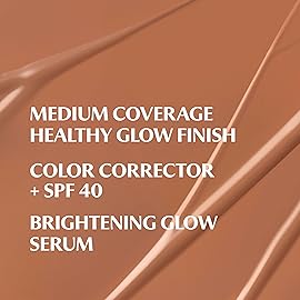 IT Cosmetics CC+ Nude Glow (Deep) - Medium Coverage Foundation with SPF 40 & Brightening Glow Serum, Lightweight Skin Tint, 2% Niacinamide + Hyaluronic Acid, Up to 24H Hydration - 1.08 fl oz