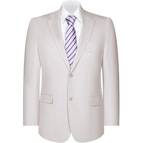 AMY ZHU Men's Sport Coat Modern Fit 2 Button Lightweight Stretch Breathable Blazer Jacket for Casual Daily Travel Wear