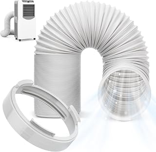 Portable AC Hose Kit with Adapter, 5.9" x 59" L Replacement Exhaust Hose A1