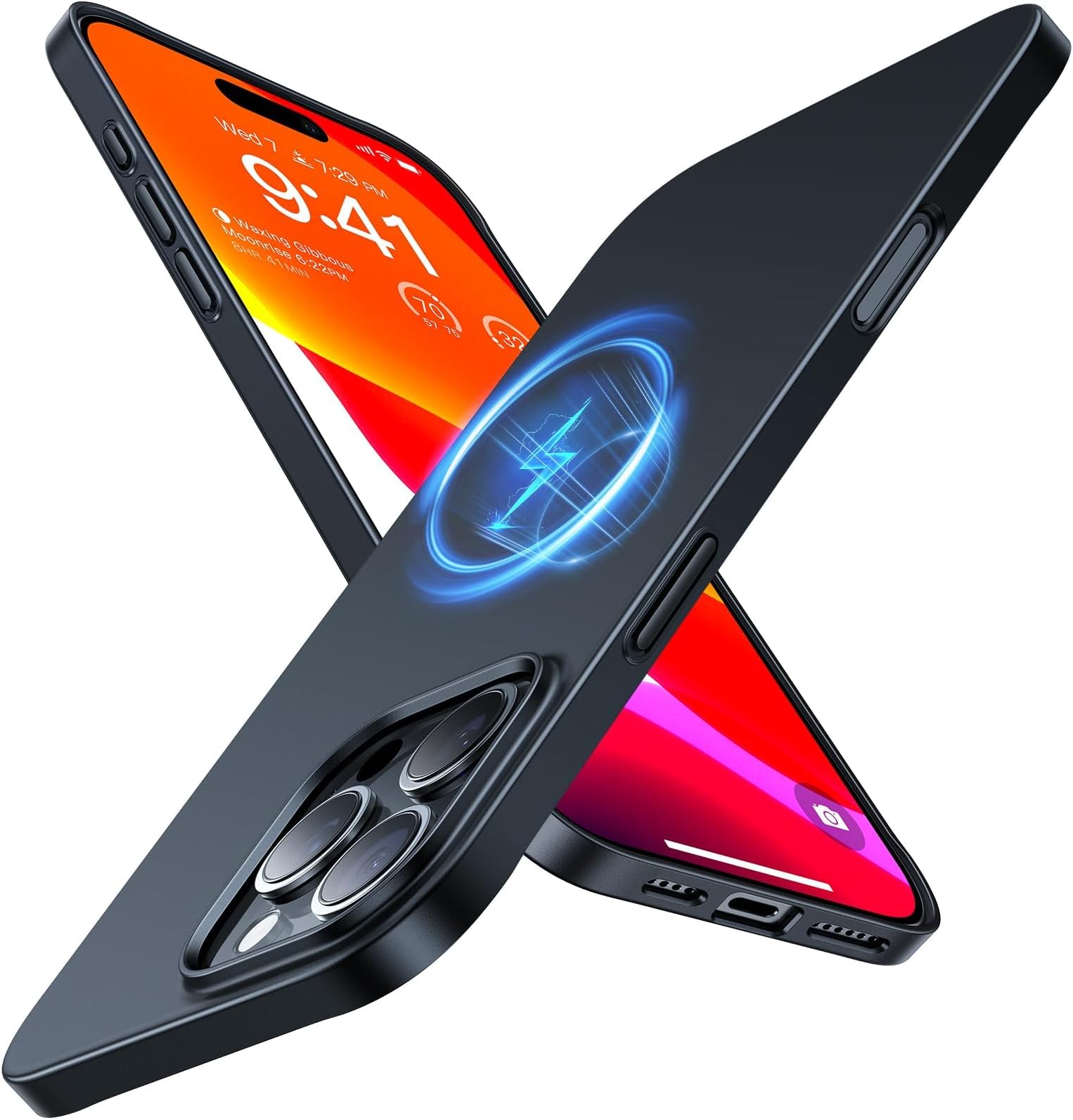 Magnetic Slim-Fit for iPhone 16 Pro Max Case, Ultra-Thin 16 ProMax Phone Case Compatible with MagSafe, Light Anti-Scratch Matte Hard PC Bayer 6.9 inch OriginFit, Black