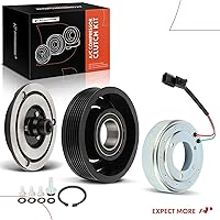 Vista 8 de A-Premium Kit de embrague de compresor de A/C compatible con Nissan NV200 2.0L 2013-2021, con polea de 6 ranuras