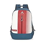 Aristocrat Apex Casual 4 Compartment Backpack 34L With Rain Cover, With Quick Access Front Pocket, Bottle Holder with Loop & Stationery Pouch | Red | Apex