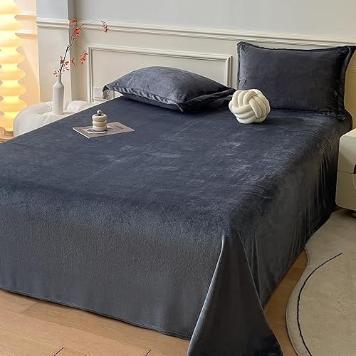 MorroMorn Fleece Sheets Queen Size Ultra Soft, Fuzzy Plush Flannel