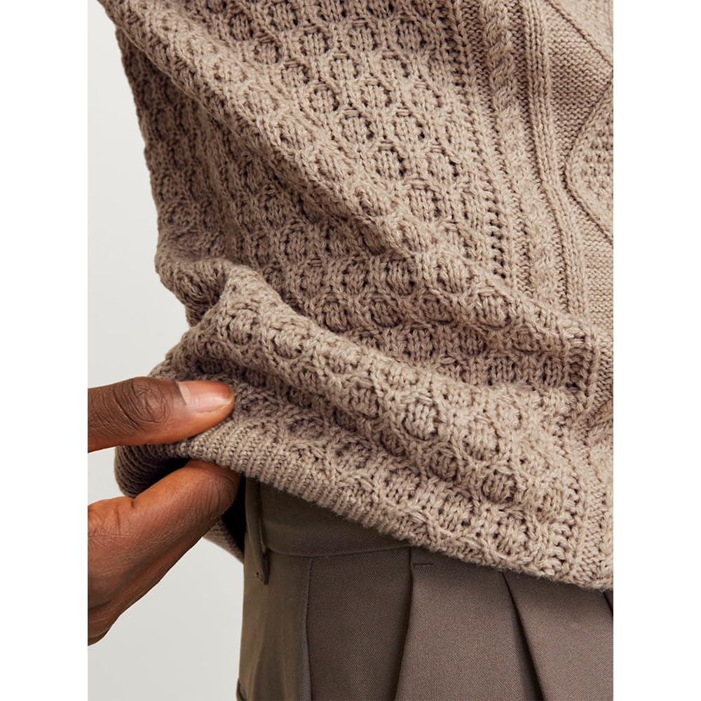 JACK & JONES Sweter z dzianiny Mężczyźni Jprblunorth Knit High Neck Sn