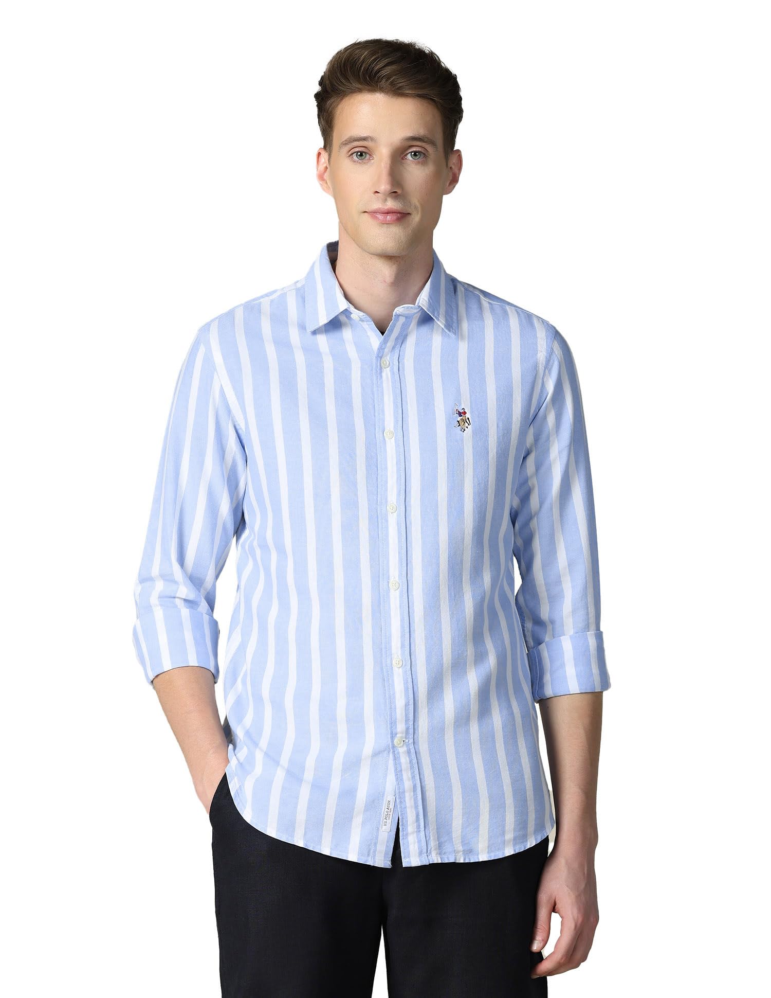 U.S. POLO ASSN. Men's Tailored Fit Oxford Shirt - Image 1