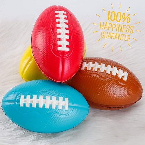 Miniatura 5 de Liberty Imports 6 Pack: Foam Footballs 7.5", Easy Grip Soft Toddler Football for Kids Practice Training, Yard Game, Indoor Outdoor Sports Games