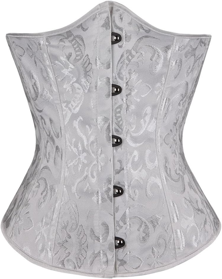 TBONTB Womens Dacron Underbust Corset Medium White