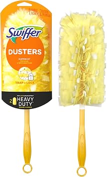 Procter & Gamble Swiffer, 360 Starter Kit, Includes 1 Handle & 2 Dusters, Yellow
