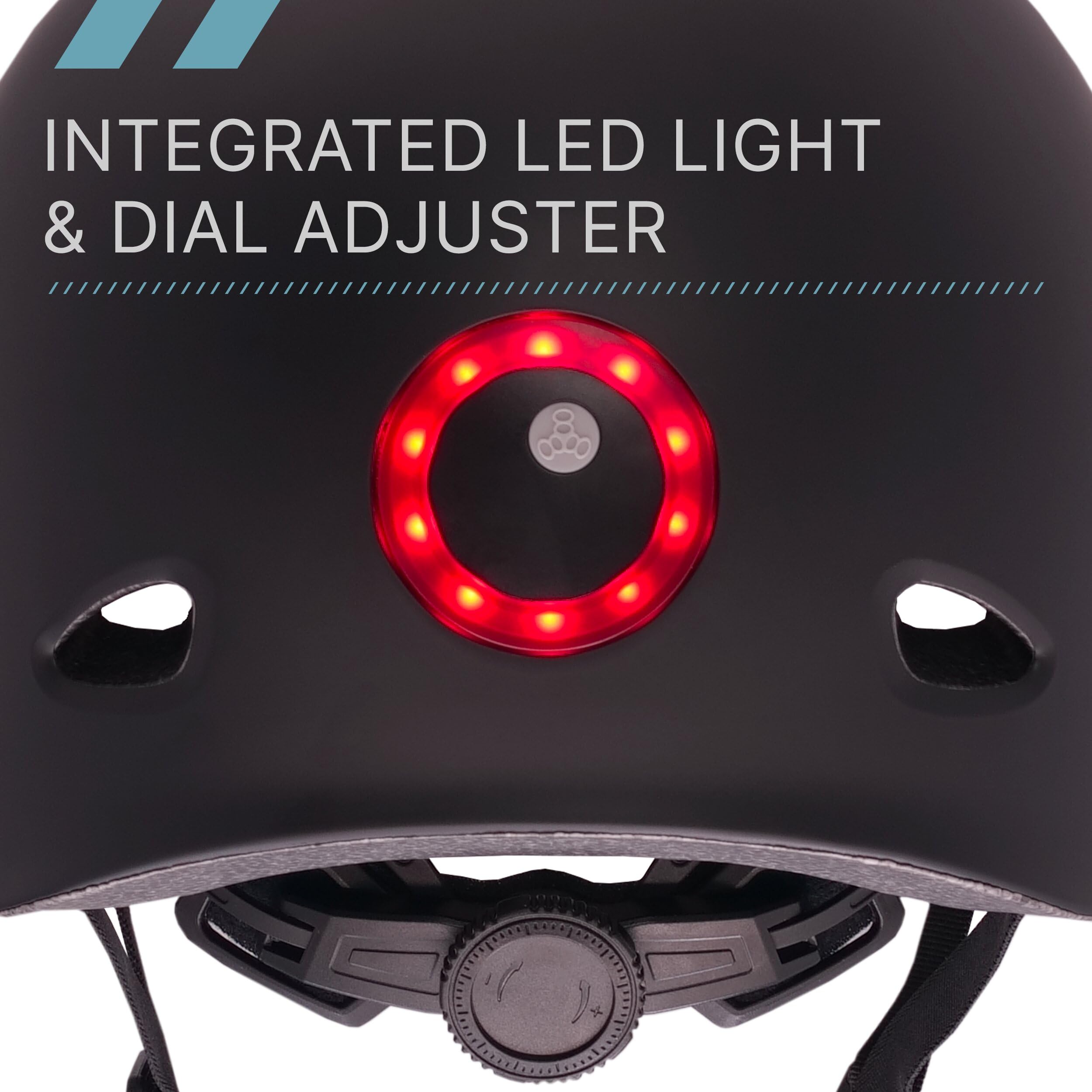 80SIX E-Ride Helmet with LED Light for Youth & Adults – Adjustable Bike Helmet for E-Bike, Biking, Skateboarding & Outdoor Sports : Sports & Outdoors