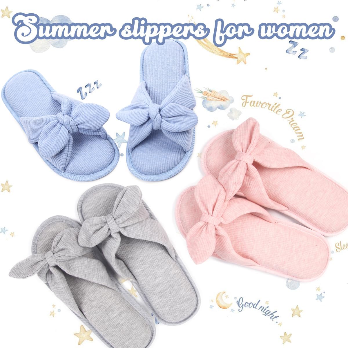 Caramella Bubble Womens Summer Open Toe Memory Foam Slip on Slippers Indoor Outdoor - Image 6