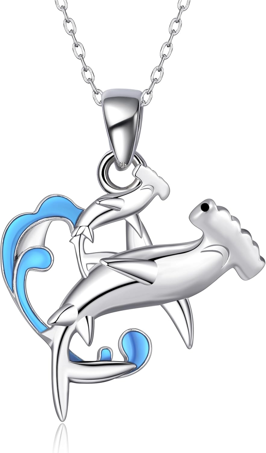 Ocean Animal Necklace Orca/Dolphin/Shark/Stingray Marine/Turtle Animals Pendant Ocean Jewelry Gifts for Women Mom Wife