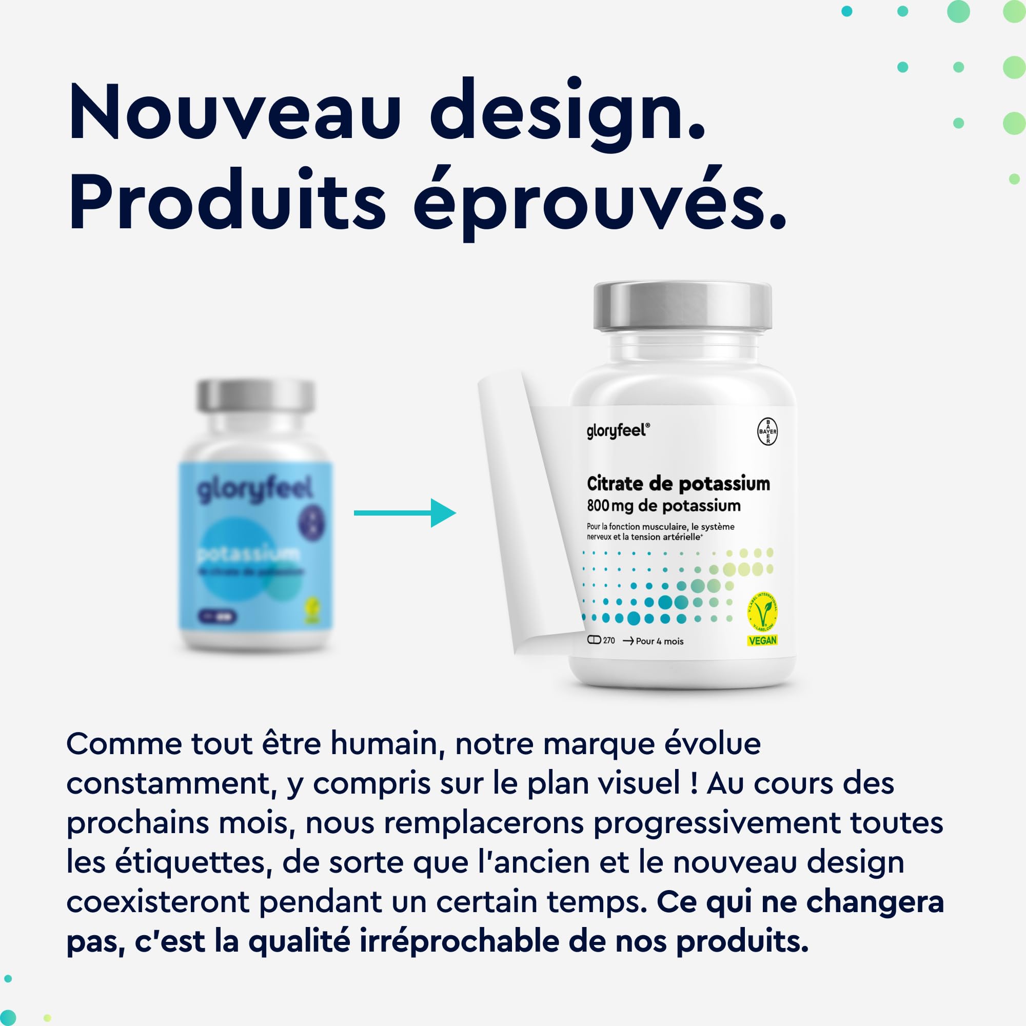 Potassium 270 Gélules, Hautement Dosé + 800mg de Potassium Élémentaire, Pour la Fonction Musculaire et le Système Nerveux, 100% Citrate de Potassium, Cure pour 4 Mois, Végan et Sans Additifs
