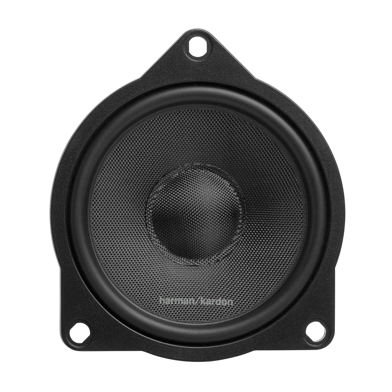 Harman Kardon FIT4SF 4 in / 10 cm Altavoz Coche Rango Medio 3 Vías | 45 W RMS / 360 W pico, 90 dB, 4 Ohm, 200 Hz-8 kHz - transductor midrange sin rejilla - materiales PCR reciclados - par