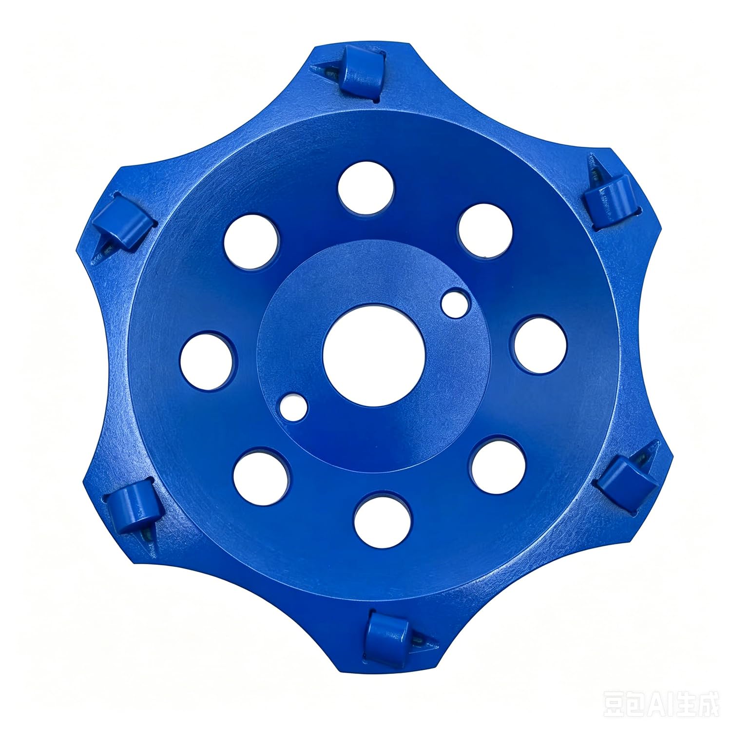 Diamant Schleiftopf 125mm, PKD PCD Diamantschleiftopf, 6 Segmente Diamant Schleiftopf für Winkelschleifer, Robust und Langlebig, für Betonmörtel Fliesenkleber Farb-Beschichtungen