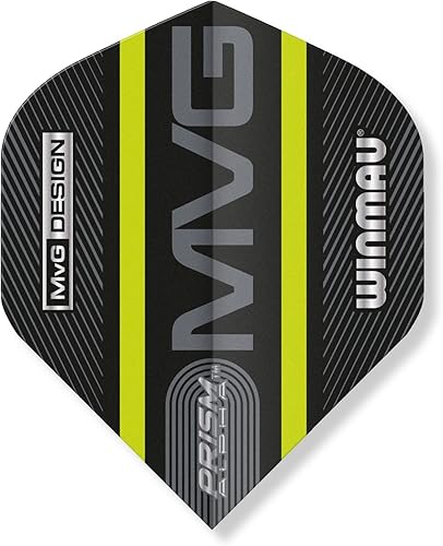 Miniatura 3 de Winmau Michael Van Gerwen MvG Design Prism Dart Flight Collection