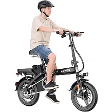 Foldable Electric Bike for Teens/Adults, 14-Inch Folding Ebike