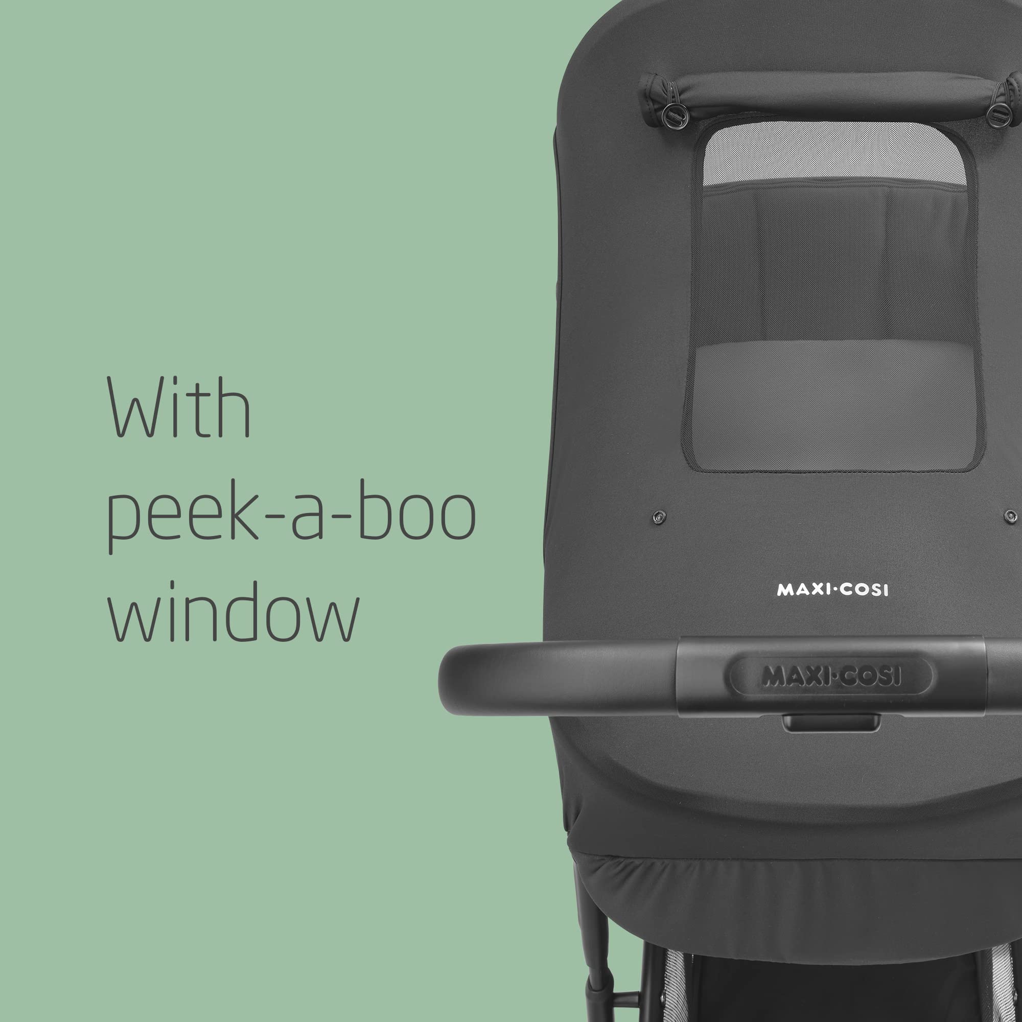 Maxi-Cosi Pram Sun Shade Cover, Compatible with Maxi-Cosi Carrycots, Pushchairs and Baby Car Seats, UPF 50+ Protection, With Peek-a-Boo Window, Baby 