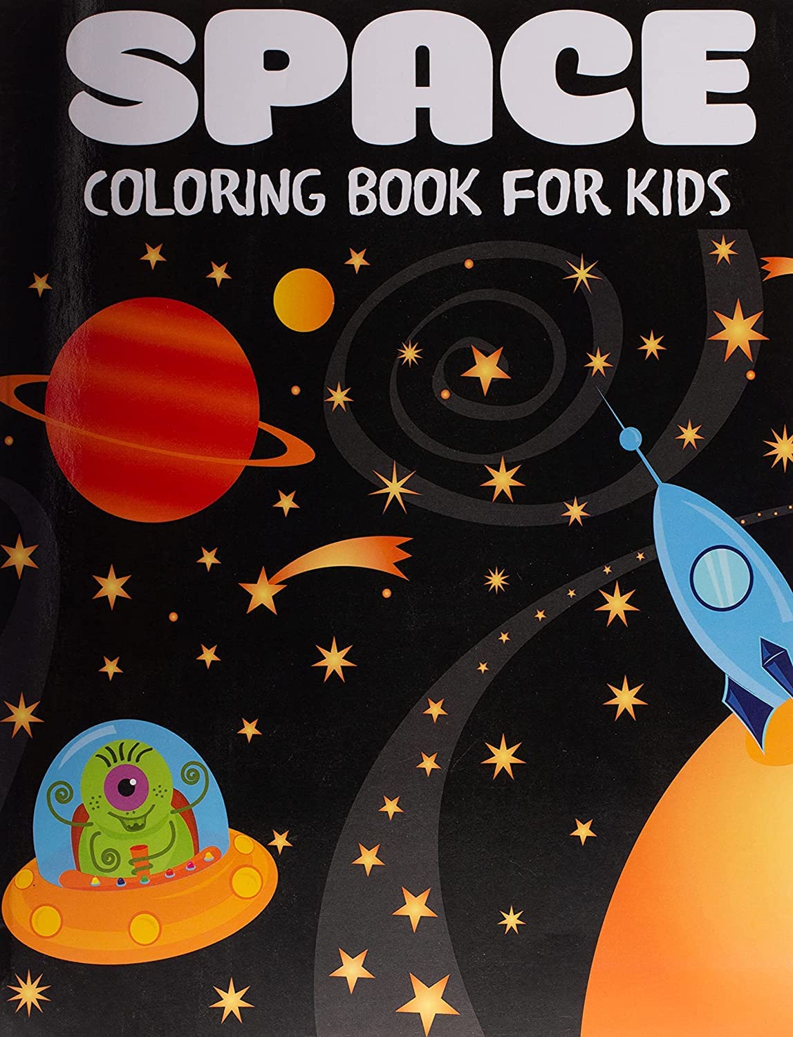 Space Coloring Book for Kids (Children's Coloring Books): Blue Wave ...