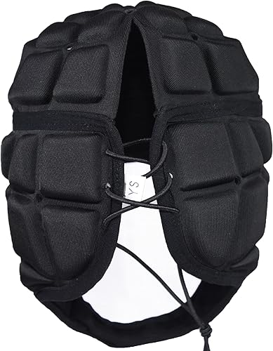 Miniatura 3 de Hobrave Casco de fútbol con bandera acolchada suave para niños y jóvenes