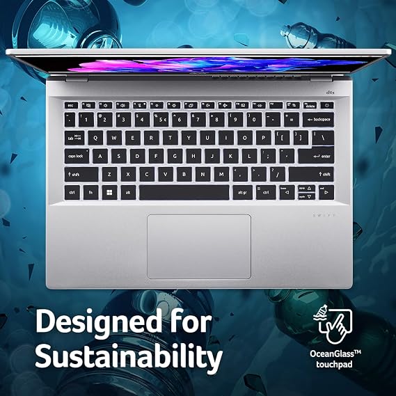 Acer Swift Go Intel Evo Thin & Light Premium Laptop 14 1920x1200 100% sRGB Touch Screen Display Intel Core i7-1355U Intel Iris Xe 16GB LPDDR5 512GB Gen 4 SSD SFG14-71T-72QV