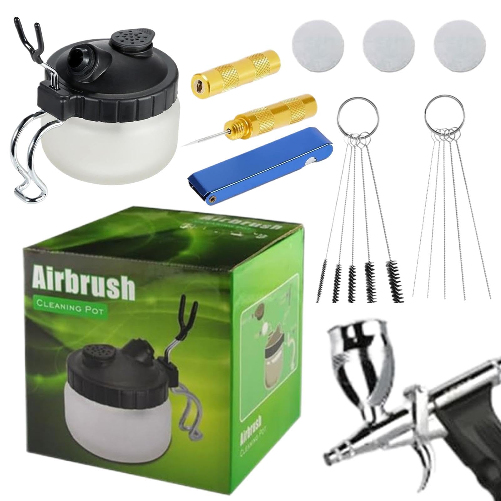 Filtre en coton pour un nettoyage efficace des aérographes et pot de purge