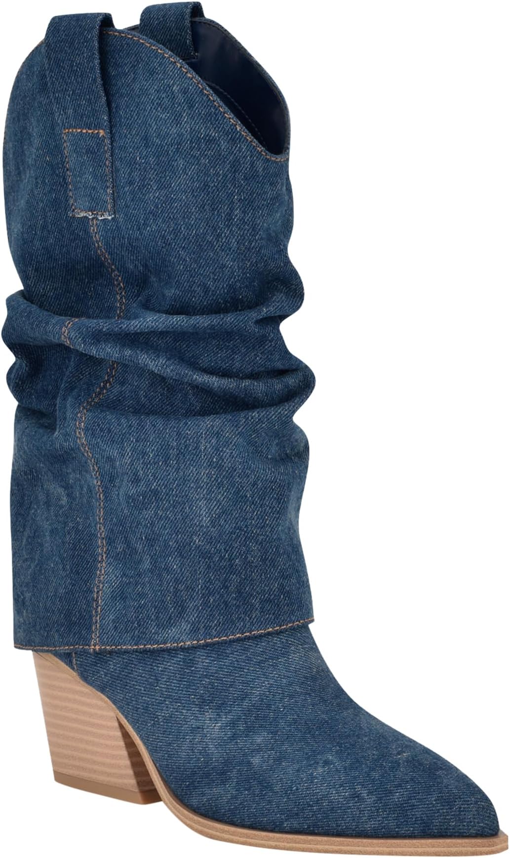 black boots and blue jeans