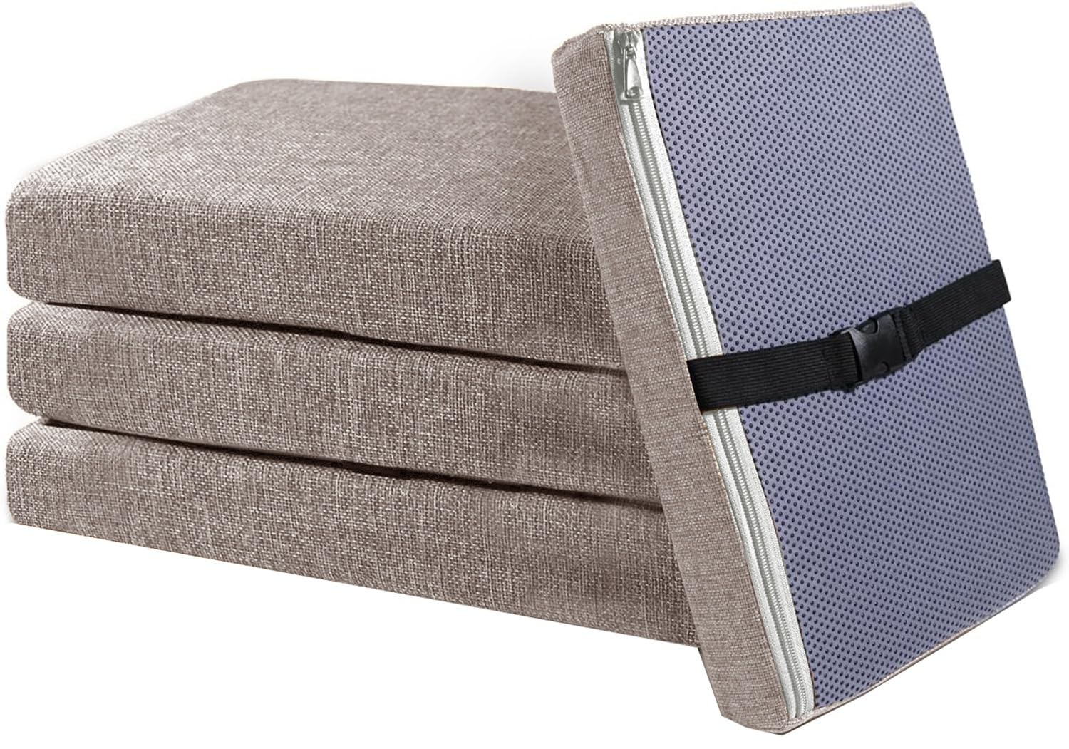Coussin de chaise avec attaches lot de 4 galettes de siège doux 50x50x3cm