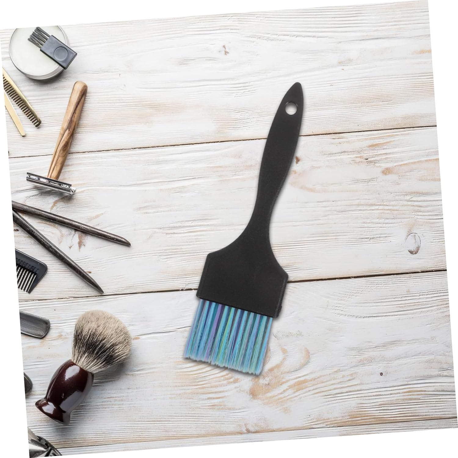 2pcs Hair Dye Brushes Short Handle Applicator for Precise Coloring and Treatment Soft Bristles for Salon and Home Use for Hair Care and Oiling