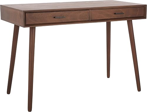 Miniatura 8 de SAFAVIEH Home Collection O'Dwyer - Escritorio de oficina con 2 cajones, color marrón