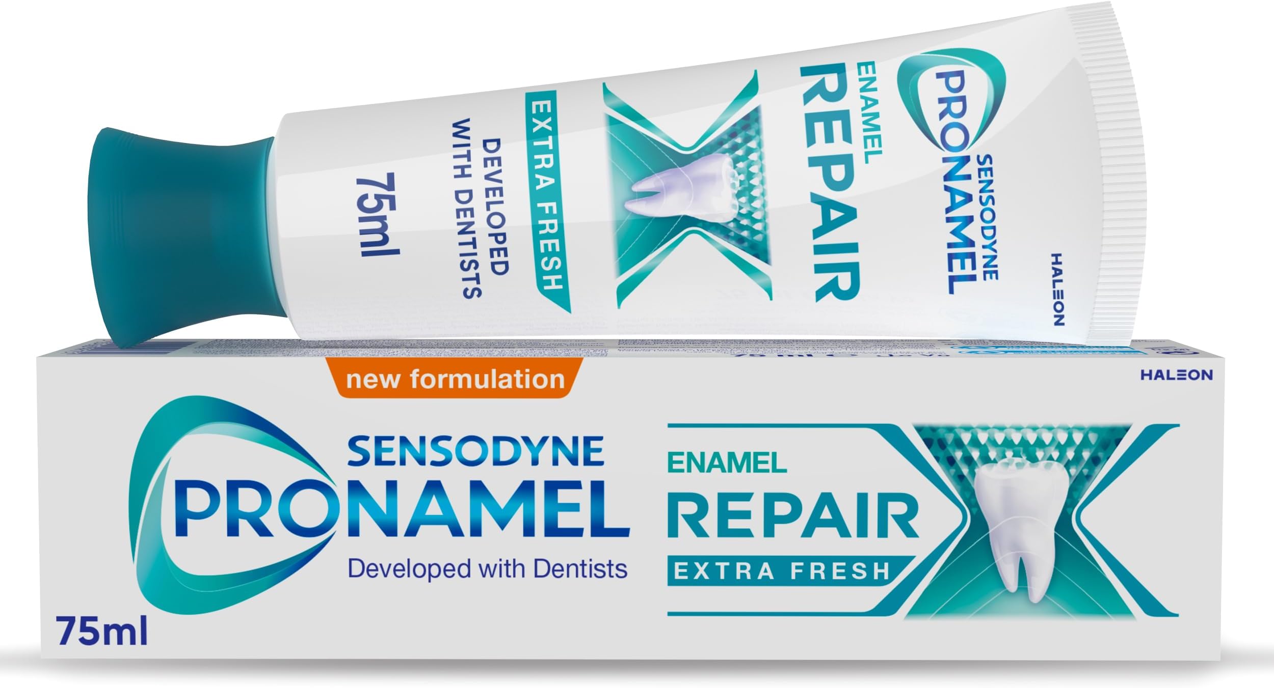 Sensodyne Pronamel Toothpaste, Helps Actively Repair Acid Weakened Enamel, Intensive Enamel Repair, Extra Fresh, 75ml