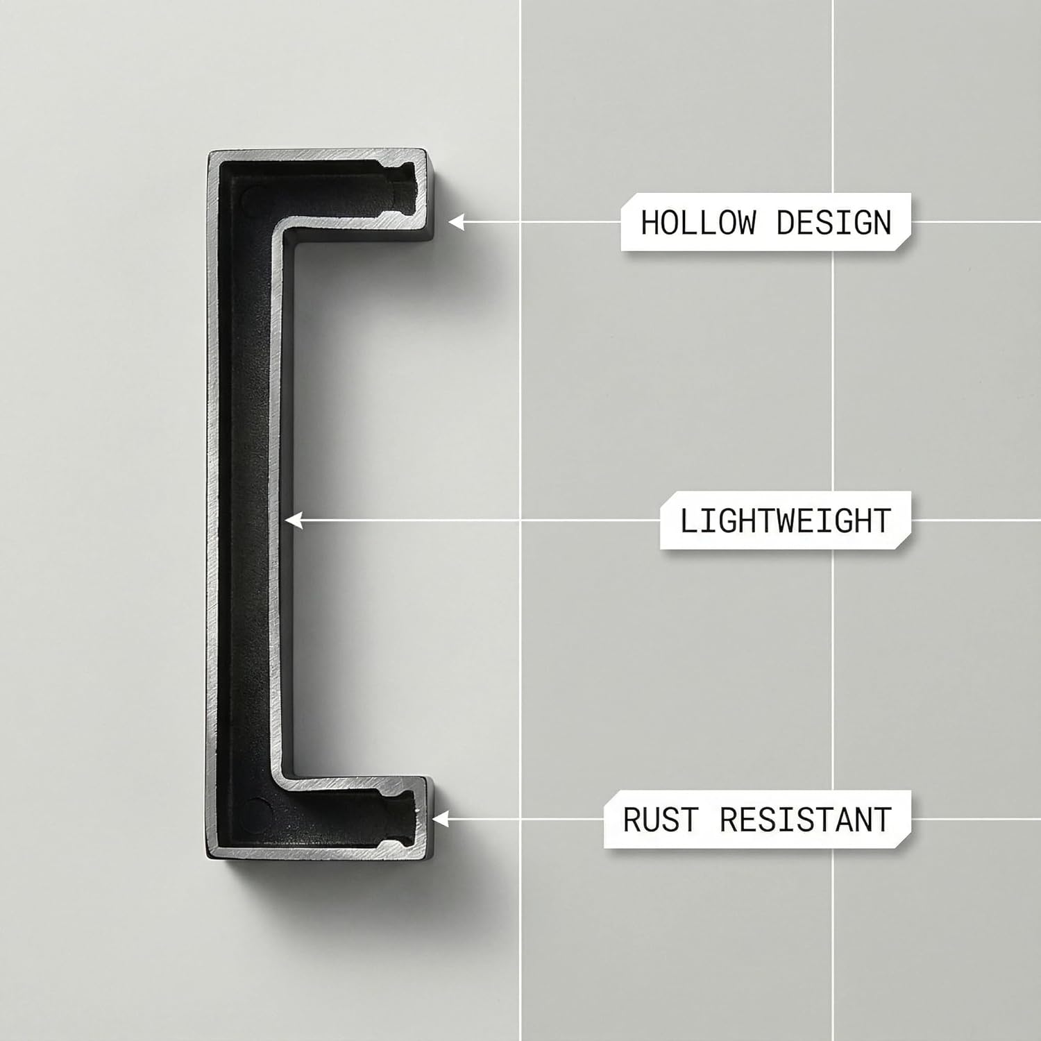 10 Pack 4-1/4 Inch(Center to Center) Matte Black Cabinet Handles(Hole Center: 4-1/4"(108mm))