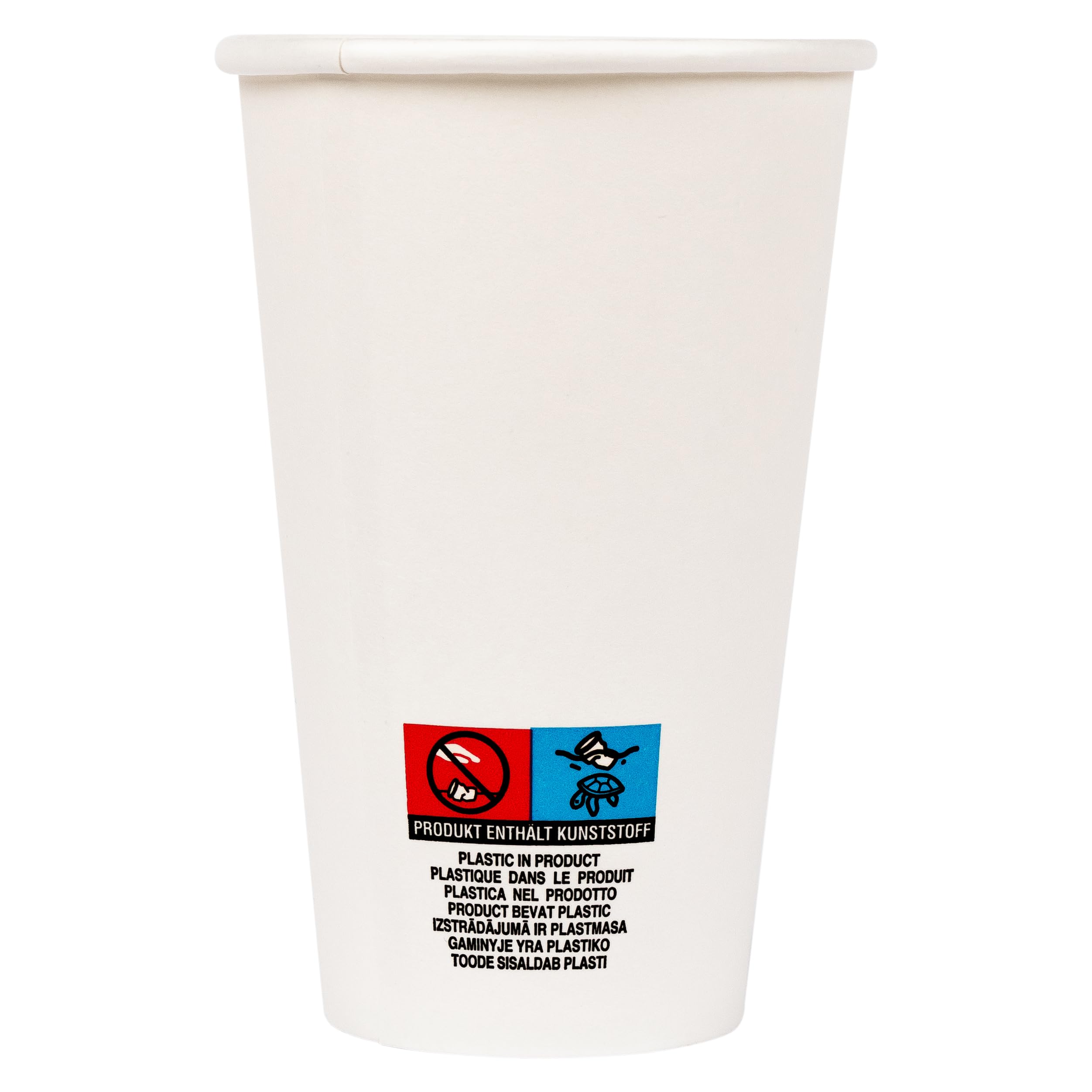 Heku 50 bicchieri di carta usa e getta da 0,3 l, in fibra fresca, rivestiti, ecologici, riciclabili, certificati FSC, per bevande calde e fredde, ideali per feste, eventi, uffici