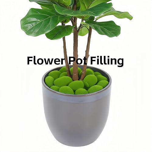 Miniatura 4 de LJY 12 piedras artificiales de musgo artificiales de varios tamaños para arreglos florales, jardines de hadas, terrarios y manualidades