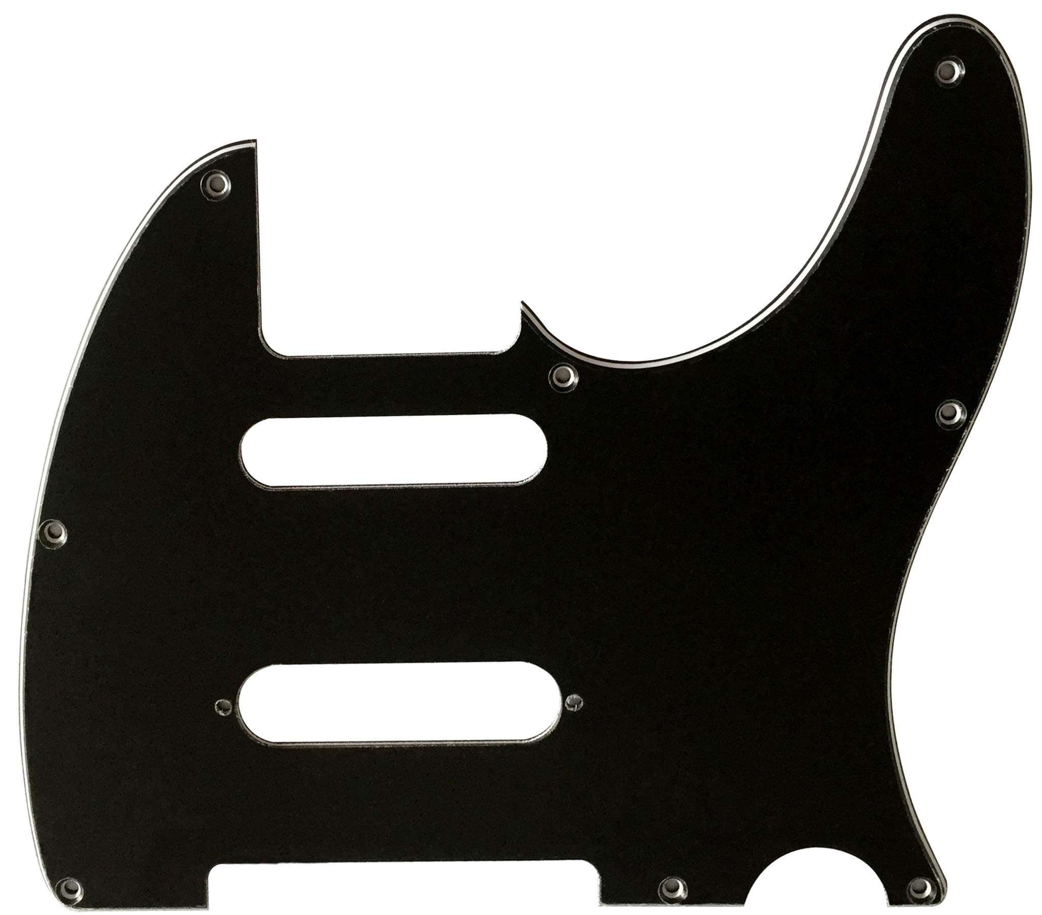Electric Guitar Pickguard for Telecaster Nashville Tele Style (3 Ply Black)