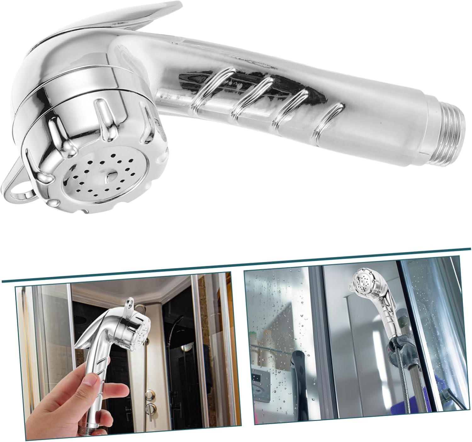 Unomor Rv Shower Head Replacement High Pressure for Camper Travel Trailer Easy DIY Installation Lightweight Portable Shower for Outdoor Adventures Gray