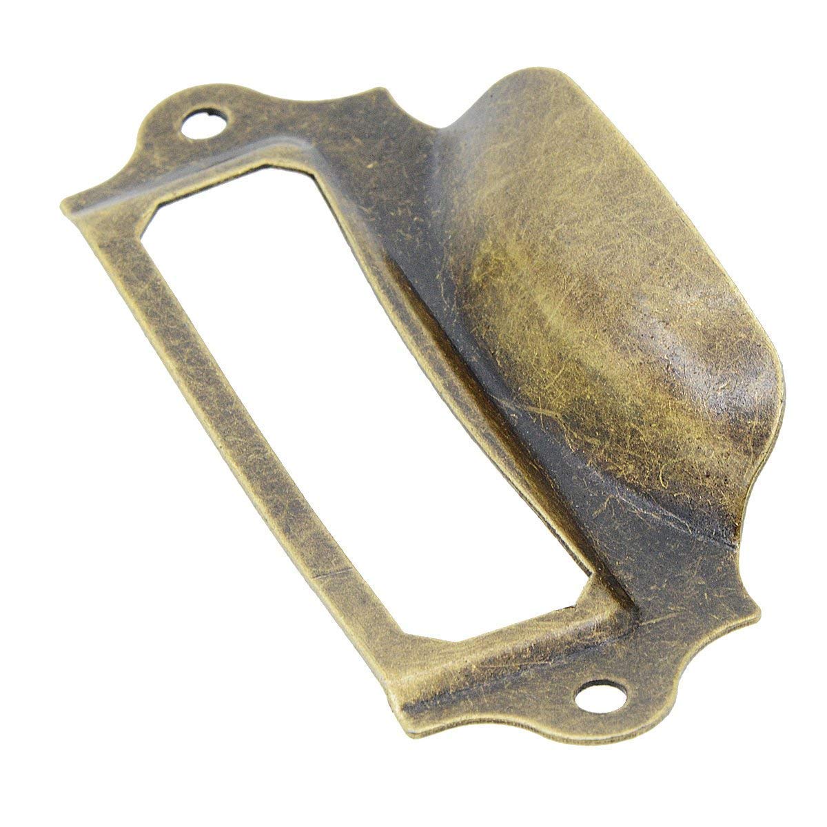 Lot de 20 poignées de tiroir antiques avec vis