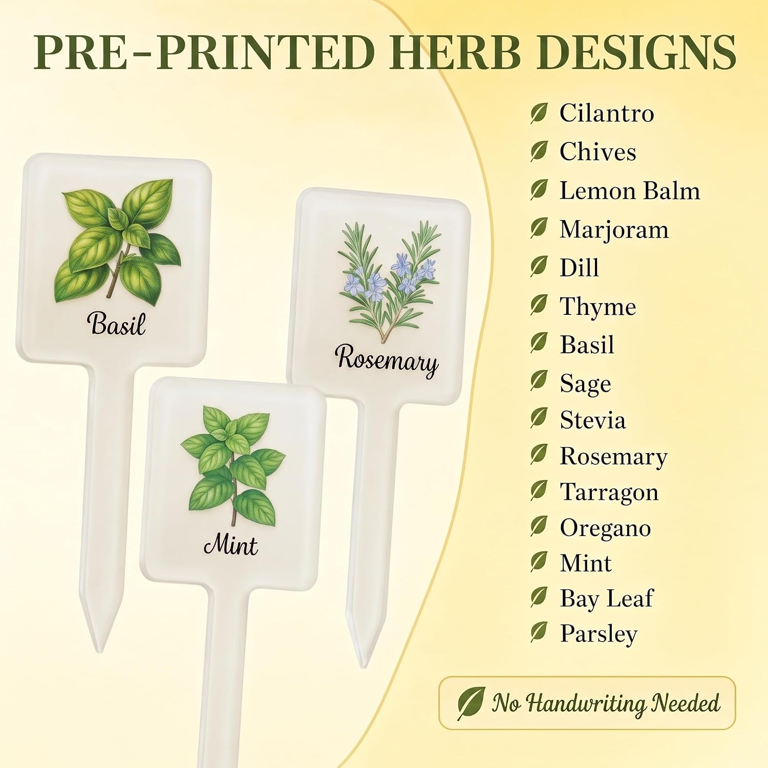 15 Pcs Acrylic Plant Labels Signs Garden Markers image 2